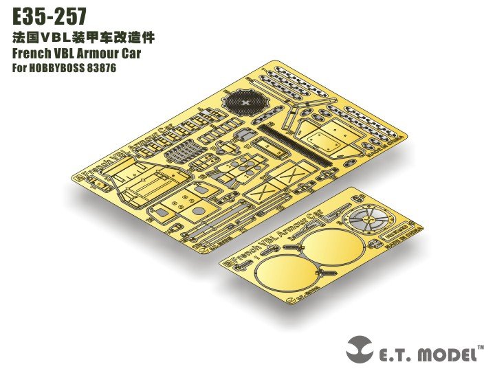 ET Model E35-257 Voiture blindée française VBL (Pour HOBBY BOSS 83876) (1/35)