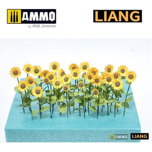 Liang 0101 Paper Sunflowers for Dioramas (laser+ 3D print parts) – imagen 3