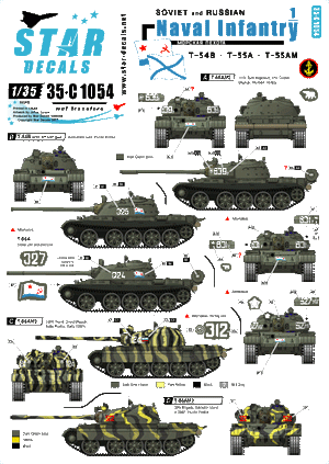 Star Decals 35-C1054 Naval Infantry 1 1/35