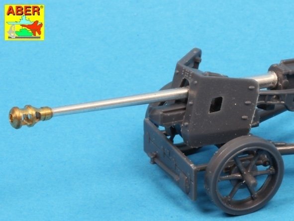 Canon de 75 mm allemand Aber 72L-56 pour PaK40 avec frein de bouche tardif, échelle 1/72 – image 6