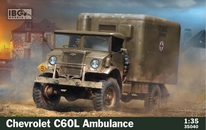 IBG 35040 Ambulance Chevrolet C60L 1/35