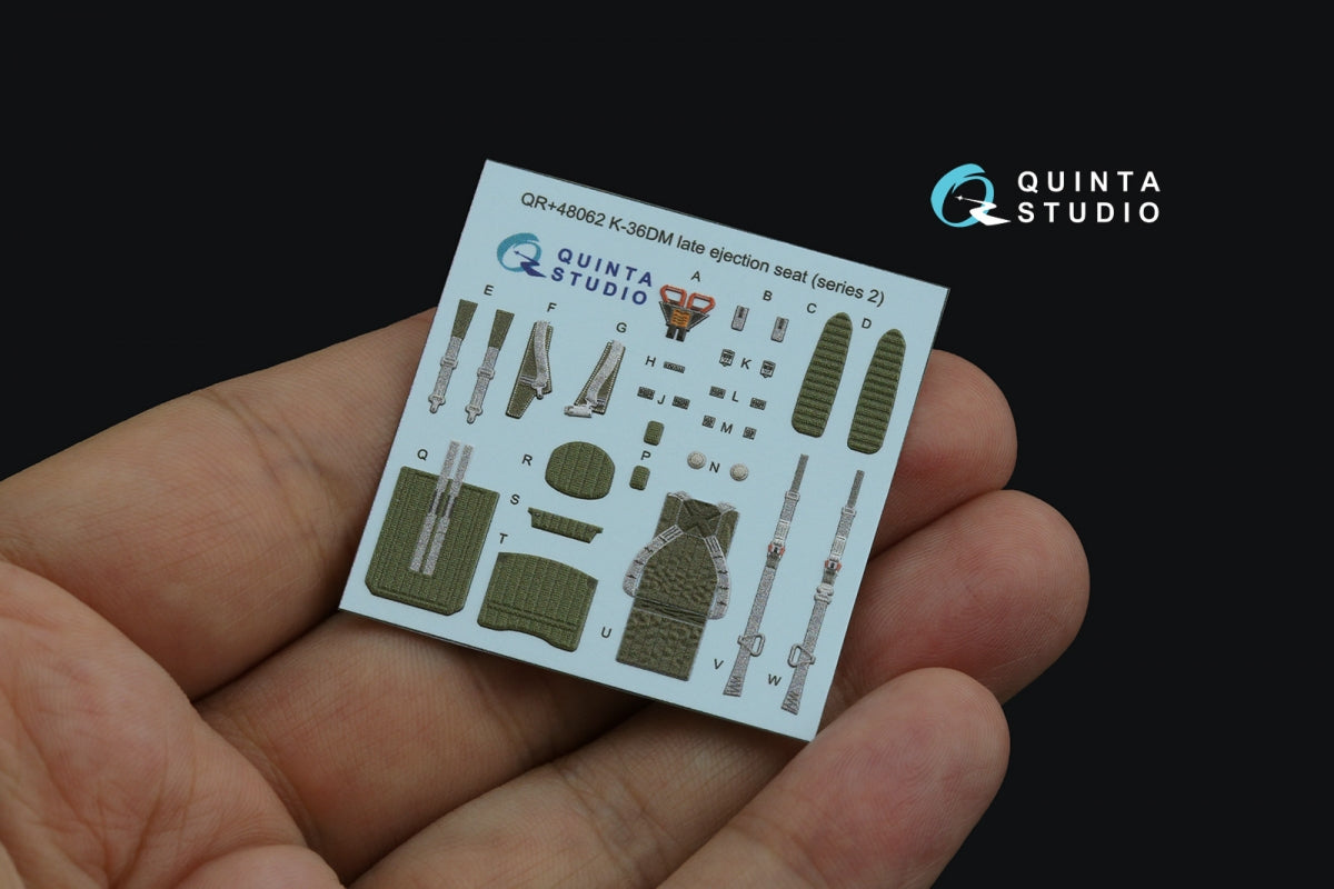 Quinta Studio QR+48062 K-36DM Series2 (late) ejection seat (for MiG-29, MiG-31, Su-27, Su-33, Su-34 aircraft since 2008) (All kits) 1/48 – imagen 3