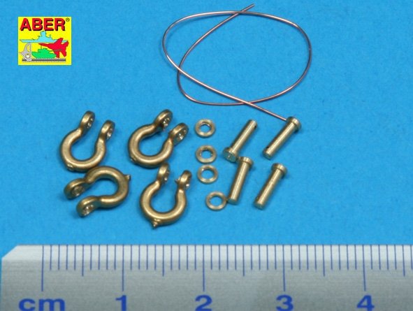 Aber R-18 Shackle for russian tanks KV-1, KV-2 and JS-2 - 4 pcs. 1/35 – immagine 2