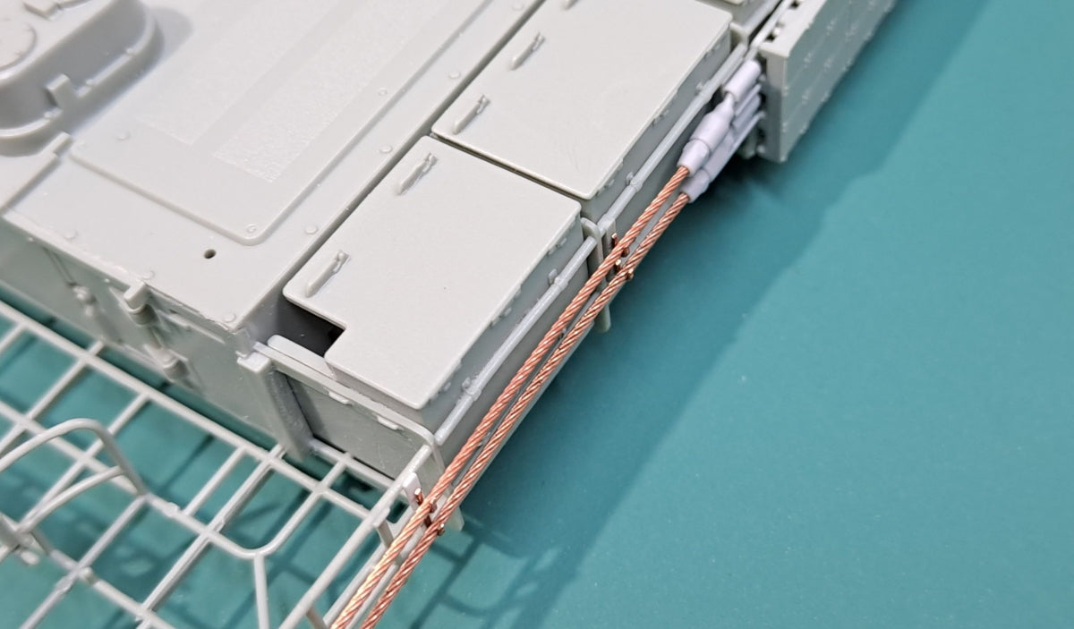 Eureka XXL ER-3575 K2 Black Panther MBT Towing Cables &amp;amp; Holders (Academy) 1/35 – immagine 5