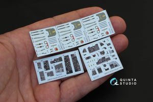 Quinta Studio QD48131 F-4E early/F-4EJ 3D-Printed &amp;amp; coloured Interior on decal paper (for ZM SWS kit) 1/48 – Bild 2