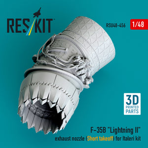 RESKIT RSU48-0456 F-35B &amp;quot;Lightning II&amp;quot; exhaust nozzle (Short takeoff) for Italeri kit (3D printed) 1/48 – imagen 4