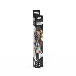 AK Interactive AKB102 TABLETOP SYNTETHIC BRUSHES SET – imagen 2