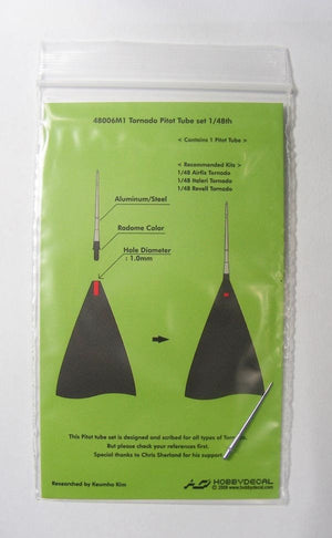 HobbyDecal MT48006V1 Ensemble de tubes Pitot Tornado 1/48