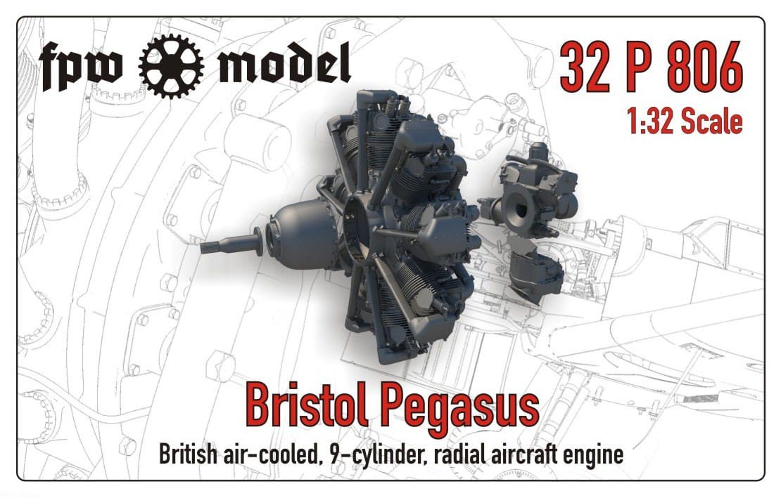 Maquette FPW 32P806 Bristol Pegasus 1/32