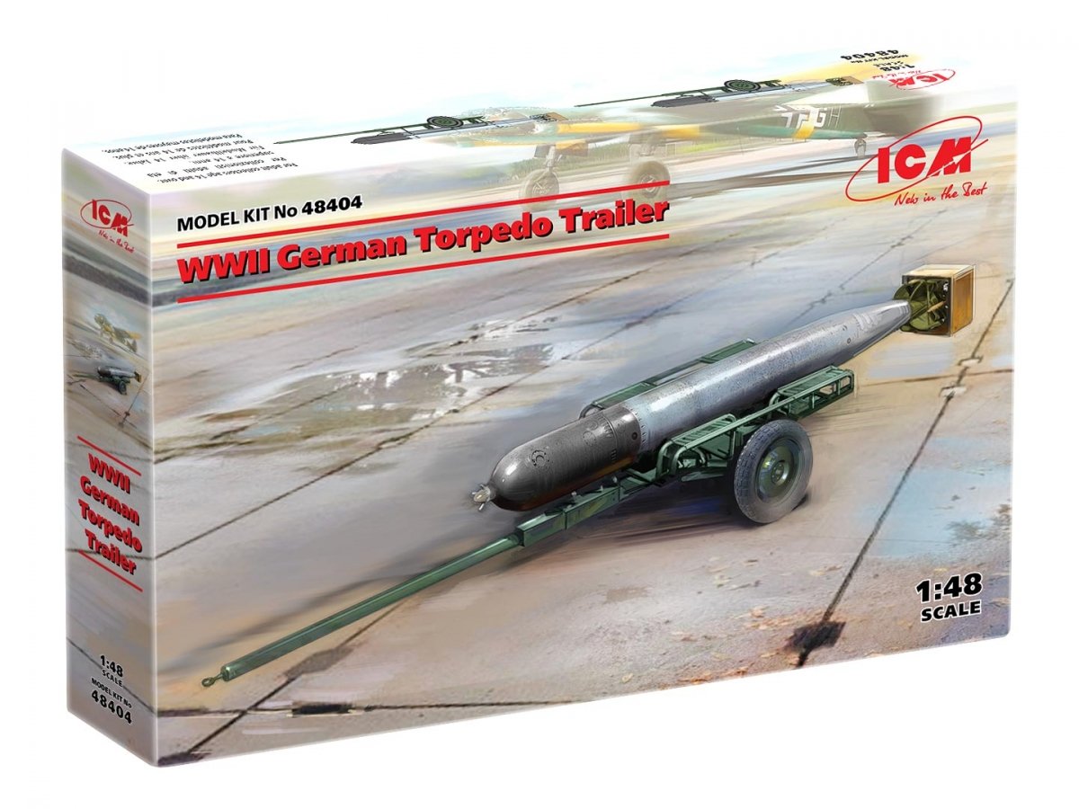 ICM 48404 WWII German Torpedo Trailer 1/48 – imagen 2