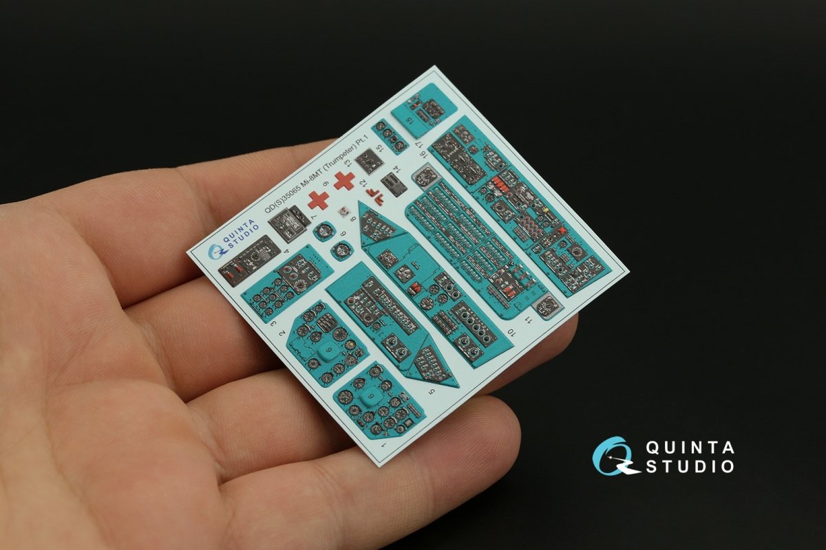 Quinta Studio QDS-35065 Mi-8MT 3D-Printed &amp;amp; coloured Interior on decal paper (Trumpeter) (Small version) 1/35 – imagen 4