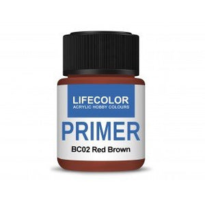 Lifecolor BC02 Acrylic Primer Red Brown 22ml – immagine 2