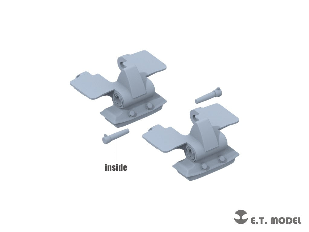 E.T. Model P35-406 WWII German Sd.kfz.251/Sd.kfz.11 Track links &amp;amp; Sprockets Late 3d Printed 1/35 – immagine 6
