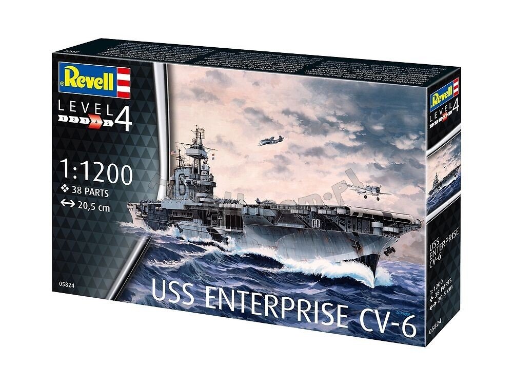 Revell 65824 USS Enterprise CV-6 Model Set 1/1200 – Bild 2