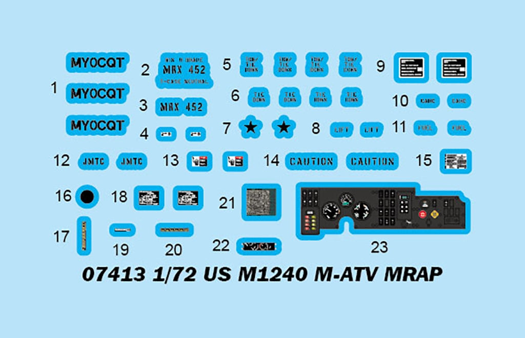 Trumpeter 07413 US M1240 M-ATV MRAP 1/72 – image 4