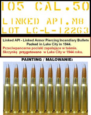 Master GM-35-064 Browning M2HB .50 cal (12,7mm) - karabin maszynowy na trójnogu M3 - okres II w.św. (ze skrzynką amunicyjną M2) 1/35 – imagen 7