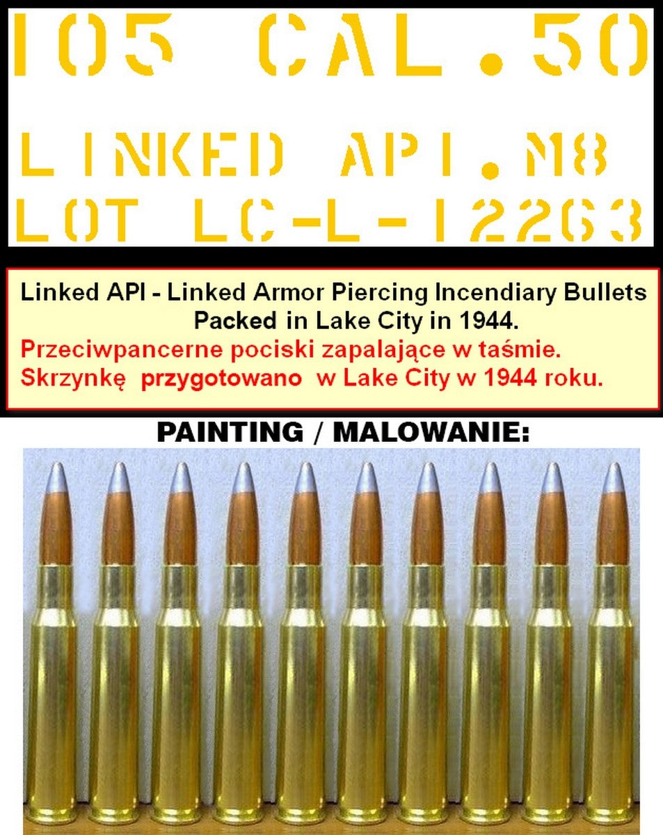 Master GM-35-064 Browning M2HB .50 cal (12,7mm) - karabin maszynowy na trójnogu M3 - okres II w.św. (ze skrzynką amunicyjną M2) 1/35 – imagen 7