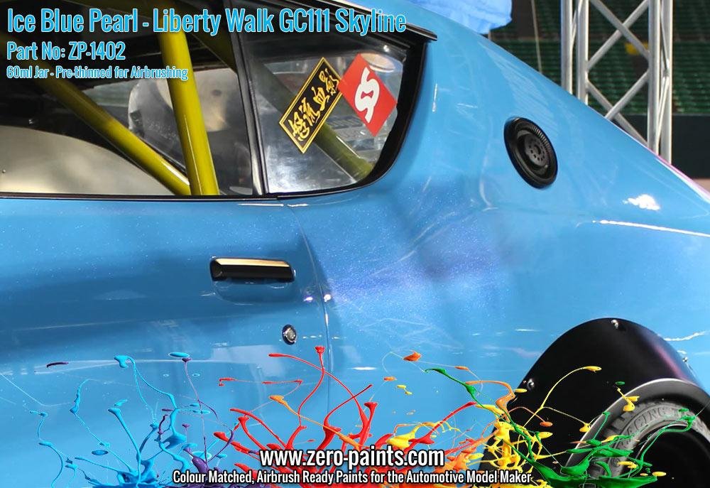 Peinture Zero Paints ZP-1402 - Bleu Glacé nacré pour Liberty Walk GC111 Skyline (Ken Mary) 60 ml – image 10