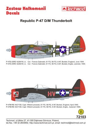 Techmod 72103 - Republic P-47D/M Thunderbolt 1/72 – image 2