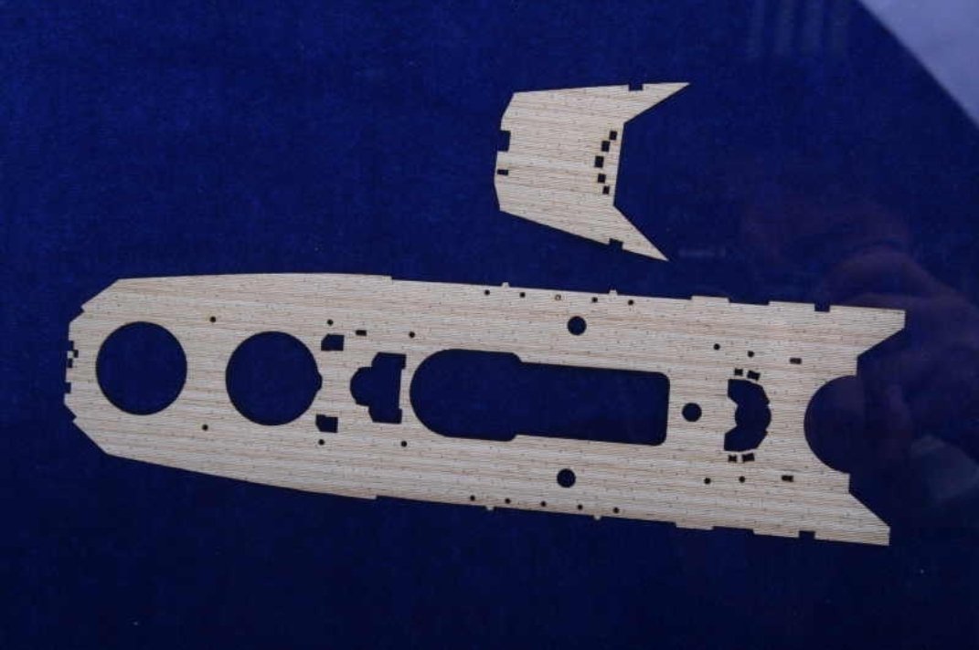 Pont en bois MK1 Design MD-70001 Yamato pour TAMIYA 1/700