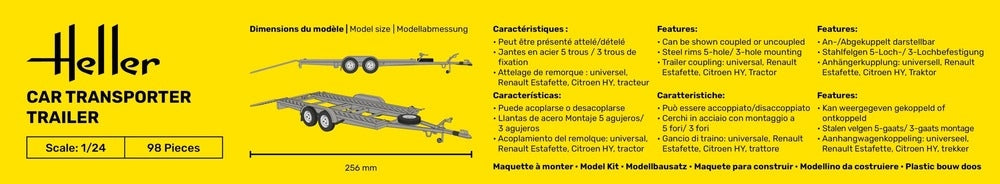Heller 56774 Remorque de transport de voitures - Kit de démarrage 1/24 – image 8
