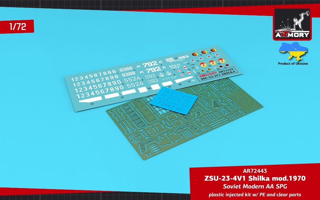 Armory Models 72443 ZSU-23-4V1 Shilka mod.1970 Soviet Modern AA SPG 1/72 – imagen 16