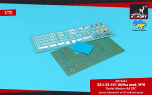 Armory Models 72443 ZSU-23-4V1 Shilka mod.1970 Soviet Modern AA SPG 1/72 – imagen 16