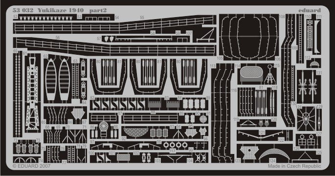 Eduard 53032 Yukikaze 1940 1/350 Hasegawa – imagen 2