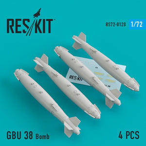 RESKIT RS72-0120 GBU-38 BOMBS (4 PCS) 1/72
