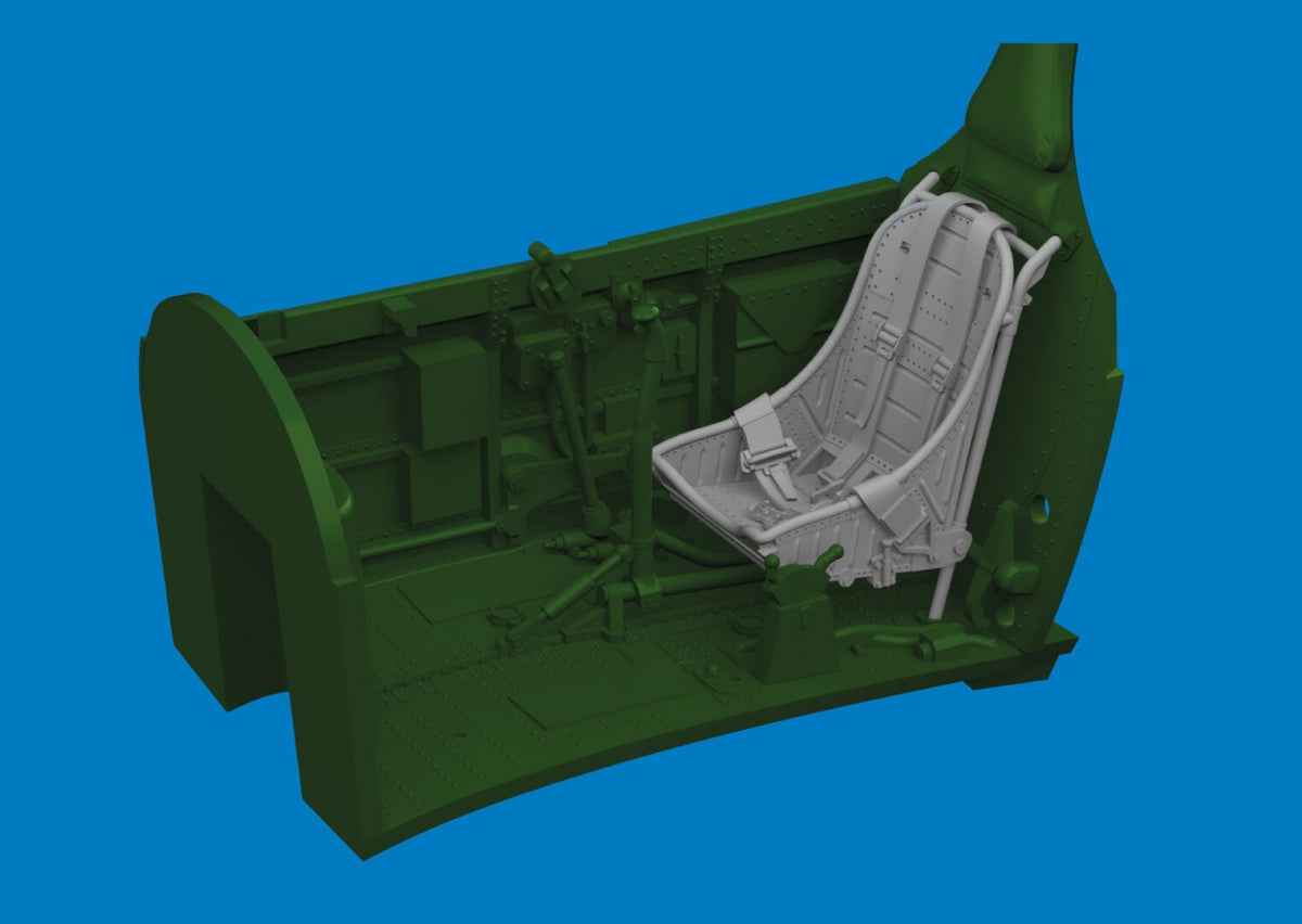 Eduard 6481064 P-40 seat w/ integral belts Type 1 PRINT Eduard 1/48 – imagen 4