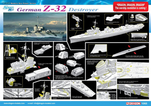 Dragon 1065 Destroyer allemand Z-32 (1/350)