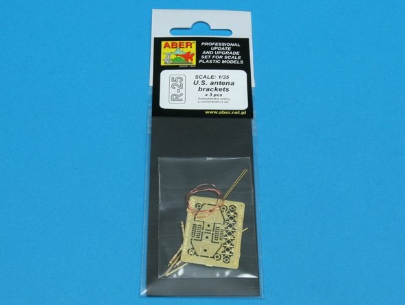 Aber R-25 US antenna and brackets (set of 3 pcs) 1/35 – Bild 3