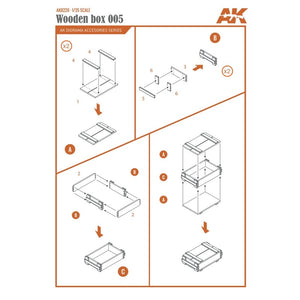 AK Interactive AK8226 LASER CUT WOODEN BOX 005 (9 UNITS) – image 4