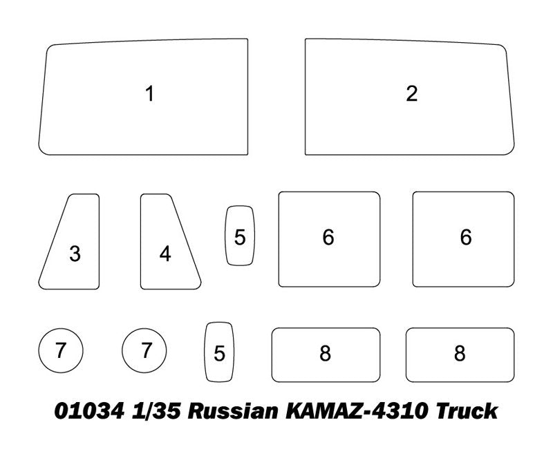 Trumpeter 01034 Russian KAMAZ 4310 1/35 – imagen 4