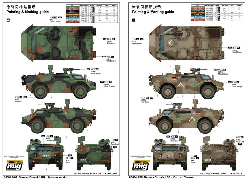 Trumpeter 05534 German Fennek LGS GERMAN version 1/35 – zdjęcie 2