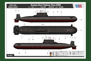 Hobby Boss 83532 Russian Navy Typhoon Class SSBN 1/350 – Bild 2