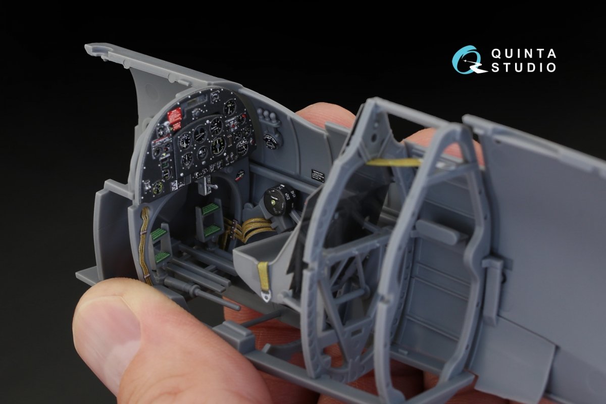 Quinta Studio QD32018 Spitfire Mk.IX 3D-Printed &amp;amp; coloured Interior on decal paper (for Tamiya kit) 1/32 – immagine 7