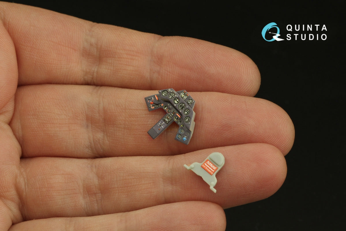 Quinta Studio QD48313 Fw 190A-3 3D-Printed &amp;amp; coloured Interior on decal paper (Hasegawa) 1/48 – Bild 6