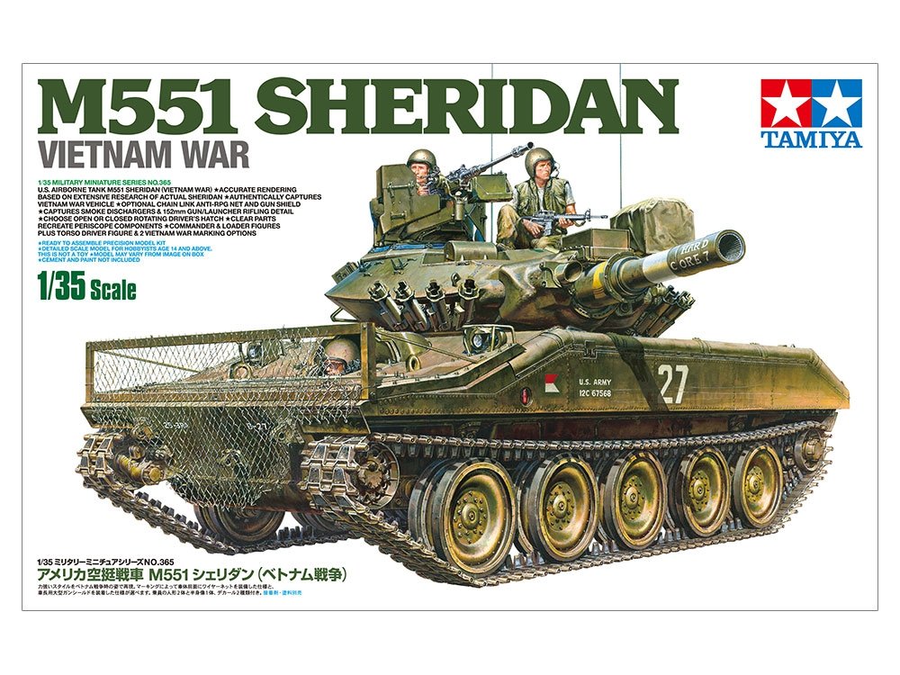 Tamiya 35365 Char aéroporté américain M551 Sheridan (Guerre du Vietnam) 1/35