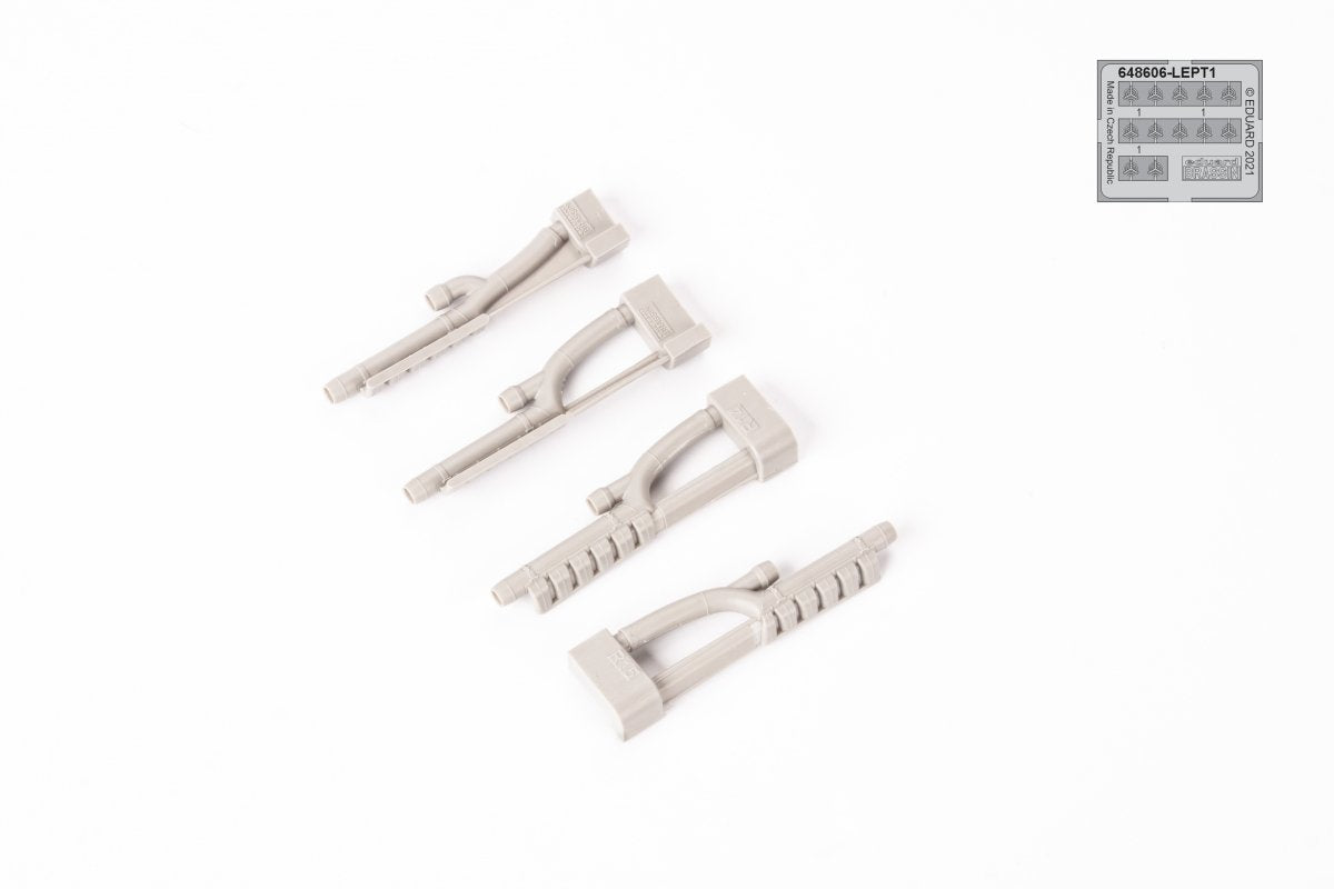 Cheminées d&amp;#39;échappement Eduard 648606 pour Bf 110G-4 au 1/48 – image 4