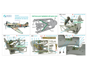 Quinta Studio QD48401 Hawker Hurricane family 3D-Printed &amp;amp; coloured Interior on decal paper (Hobby Boss) 1/48 – Bild 2