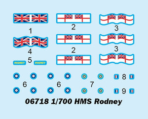 Trumpeter 06718 HMS Rodney 1/700 – image 3