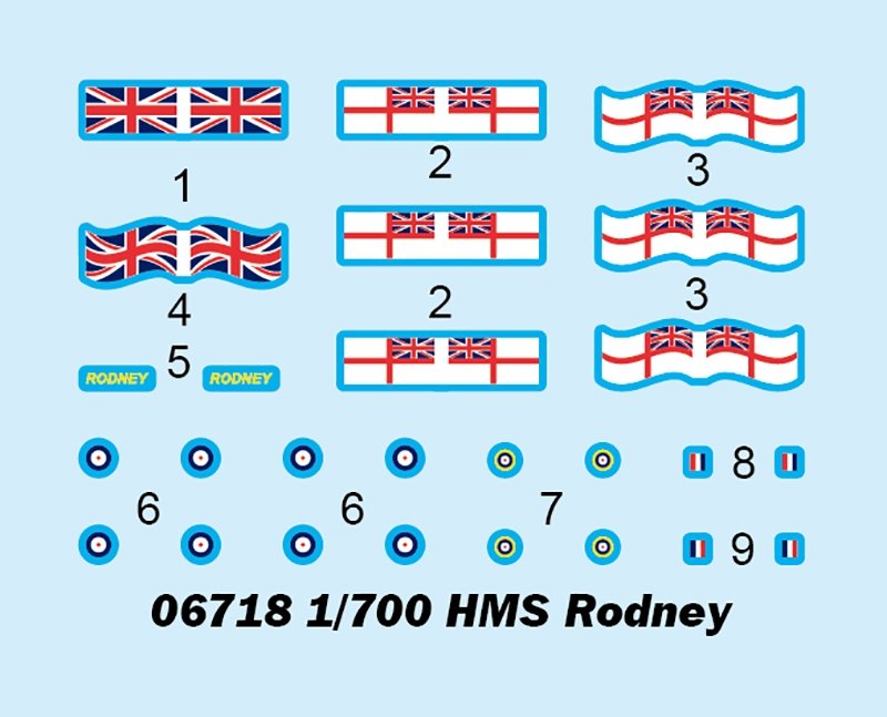 Trumpeter 06718 HMS Rodney 1/700 – image 3