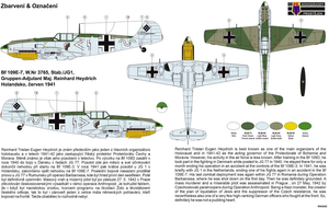 Kovozavody Prostejov CLK0007 Bf 109E-7 Reinhard Heydrich 1/72 – imagen 2