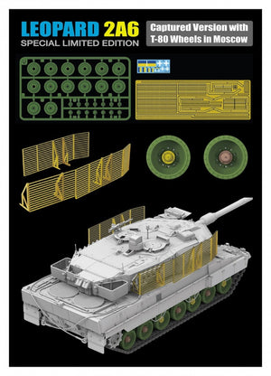 Rye Field Model 5114 Leopard 2A6 Captured Version with T-80 Wheels in Moscow 1/35 – immagine 3