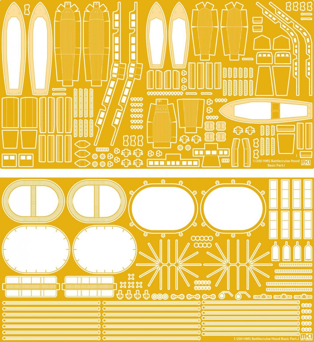MK1 Design MD-20016 HMS Hood Value Pack 1/200 – imagen 8