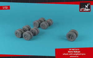 Armory Models AW72419 AVRO Vulcan wheels w/ weighted tires 1/72