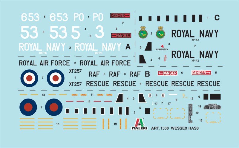 Italeri 1330 Wessex HAS.3 - Falklands War 1/72 – immagine 4
