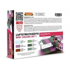 Lifecolor CS57 Acrylic paint set German Aircraft WWI 6x22ml – Bild 2