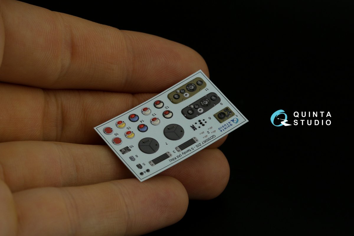 Quinta Studio QD35067 ZiS-5 3D-Printed &amp;amp; coloured Interior on decal paper (All kits) 1/35 – immagine 4